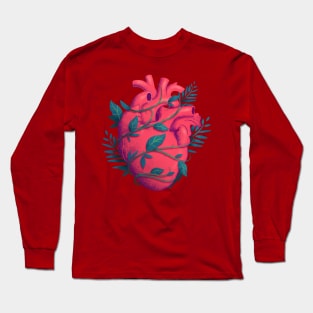 Anatomical Heart With Heartstopper Leaves Long Sleeve T-Shirt